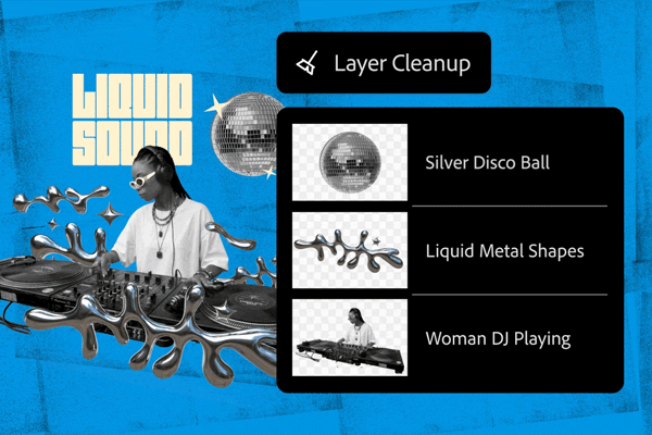 Adobe Photoshop 图层清理功能演示