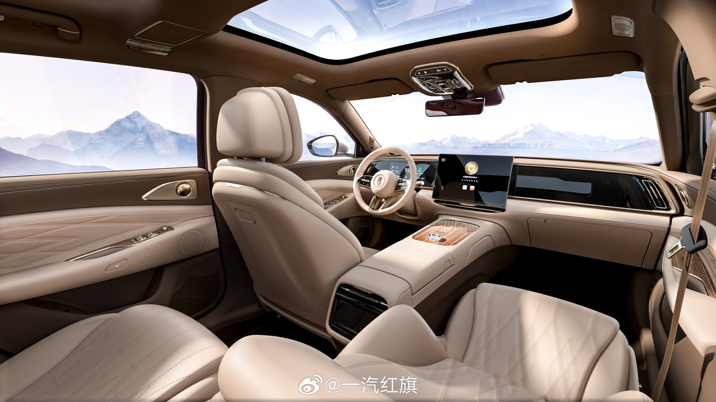 全新一代红旗 H9 内饰设计