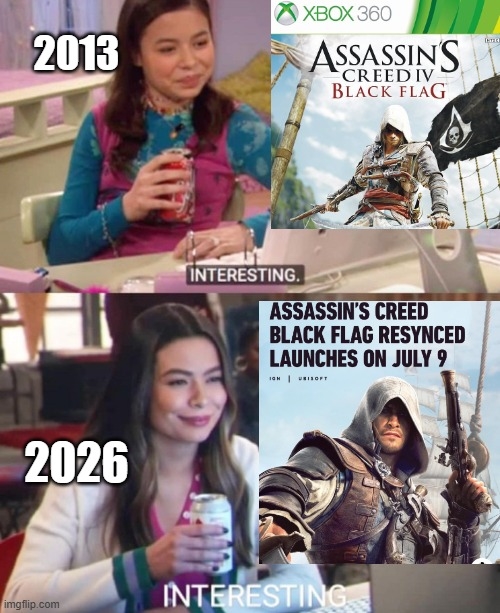 育碧宣布《刺客信条：黑旗记忆重置》