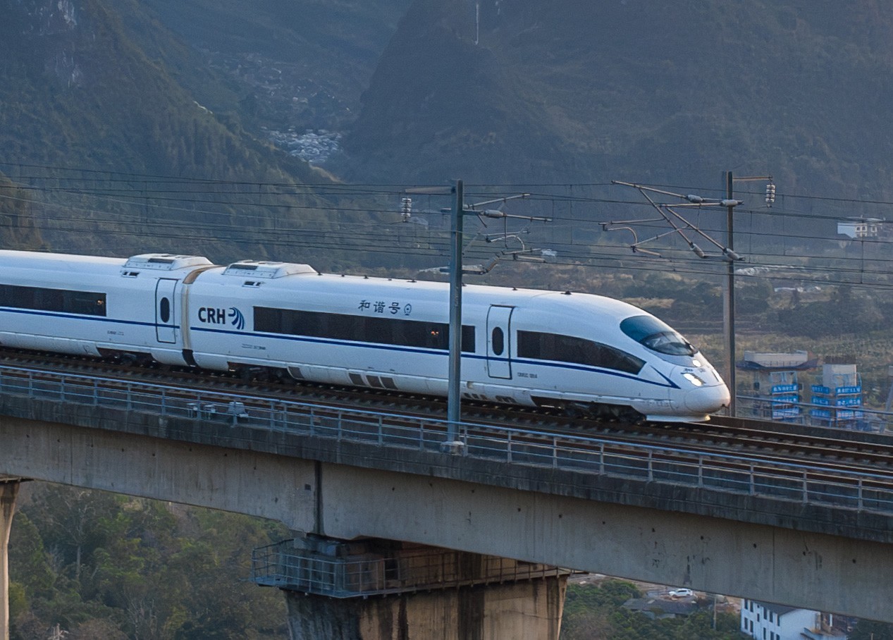 高铁拍摄 放大100%