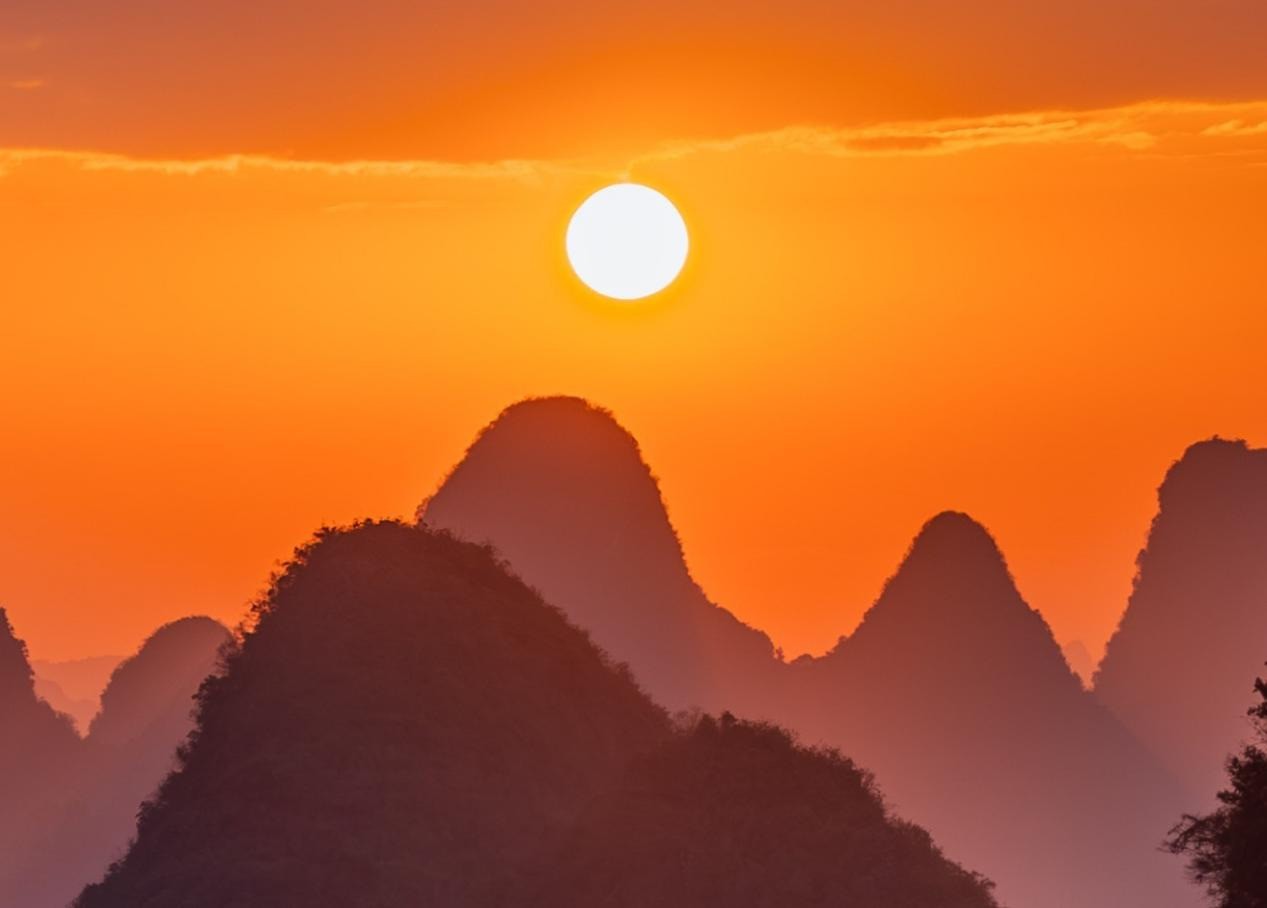 日出山景 放大100%