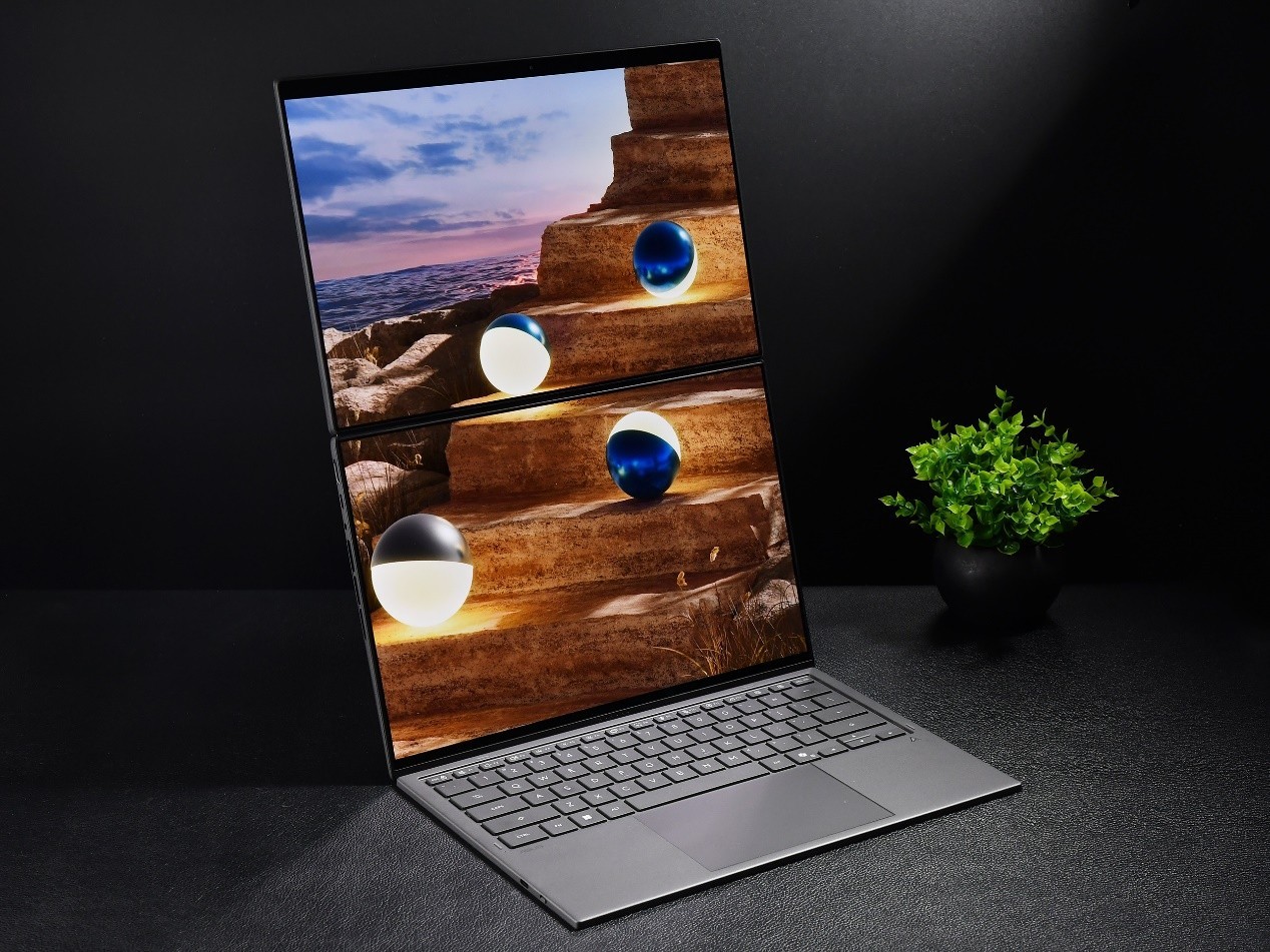 华硕灵耀14 双屏 2026 瀑布模式