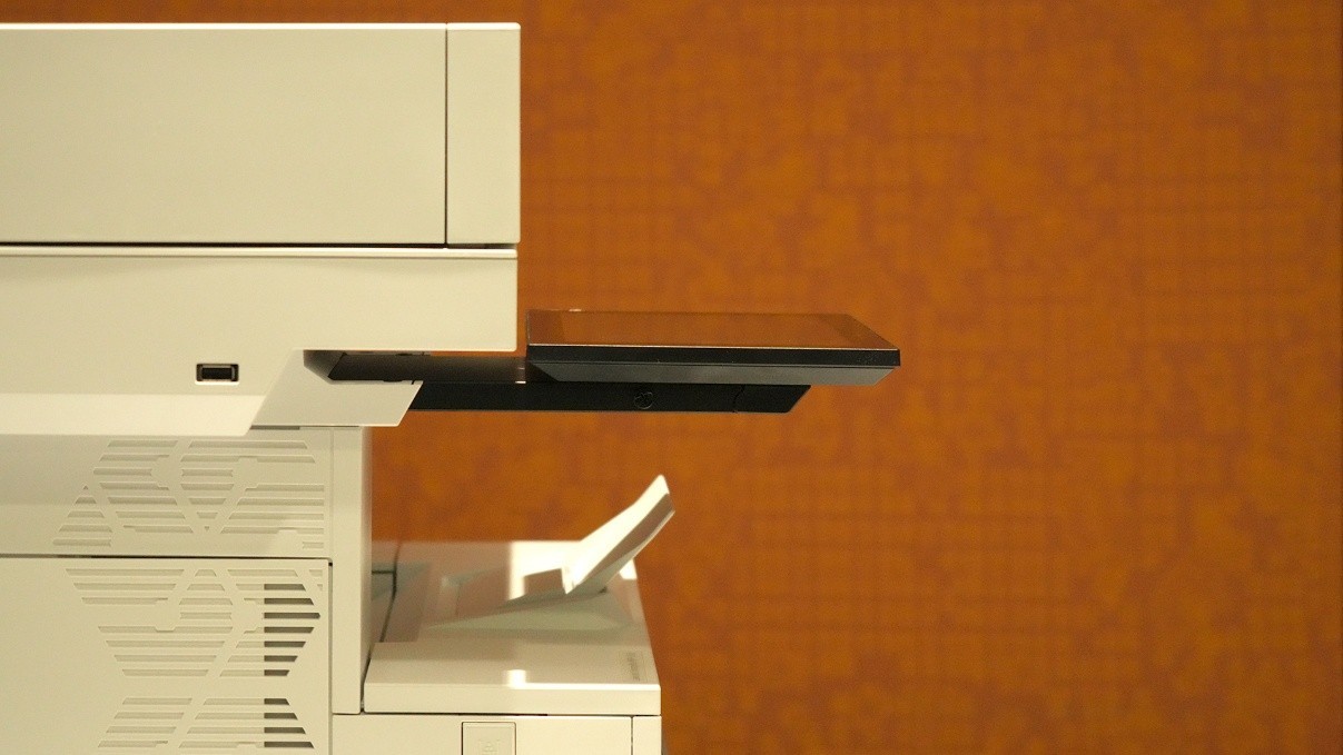 惠普LaserJet Enterprise MFP 6600dn显示屏特写