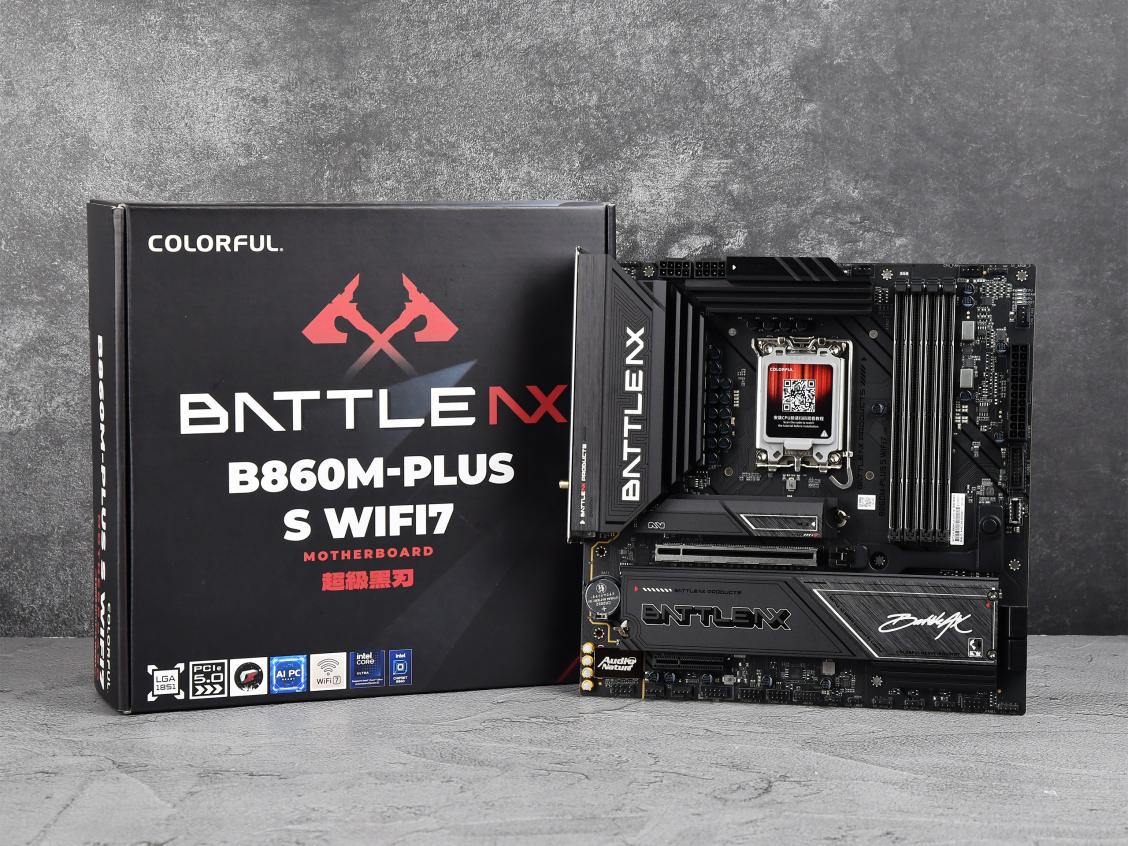 七彩虹 BATTLEAX B860M PLUS S WIFI7 V20 超级黑刃主板