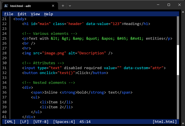 微软开源命令行编辑器Edit 2.0发布：支持语法高亮 还不到300KB！