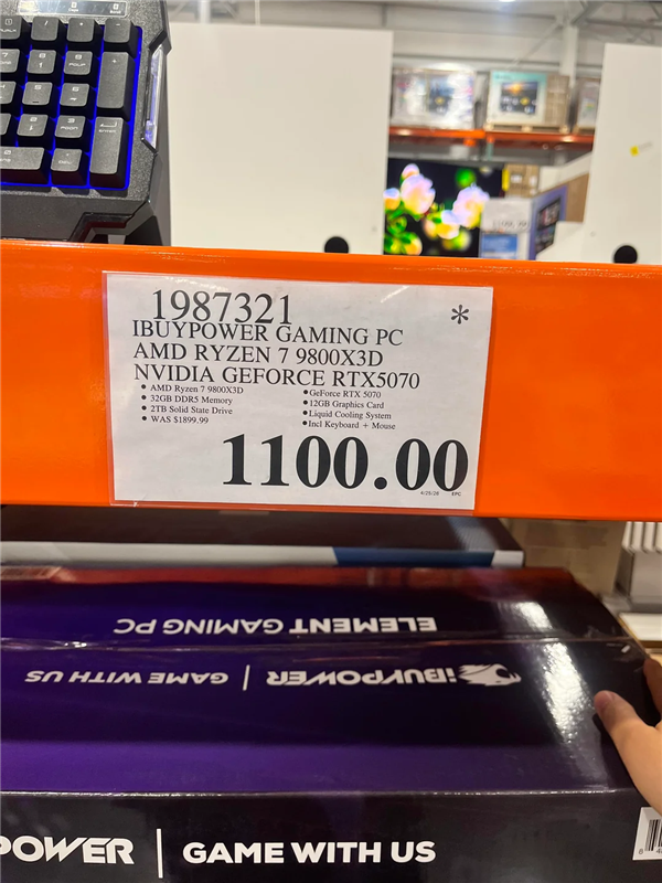 又有人捡漏：9800X3D+RTX 5070整机只花7500元！光内存、SSD就快回本了