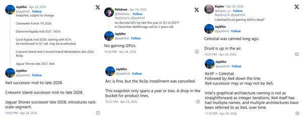 Intel游戏显卡可能彻底没了！第三代已取消 第四代天知道