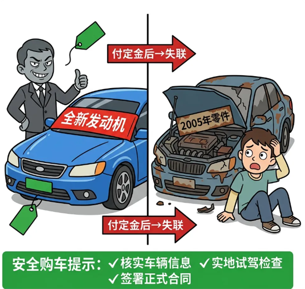 直播间二手车机械配件交易可能存在的风险