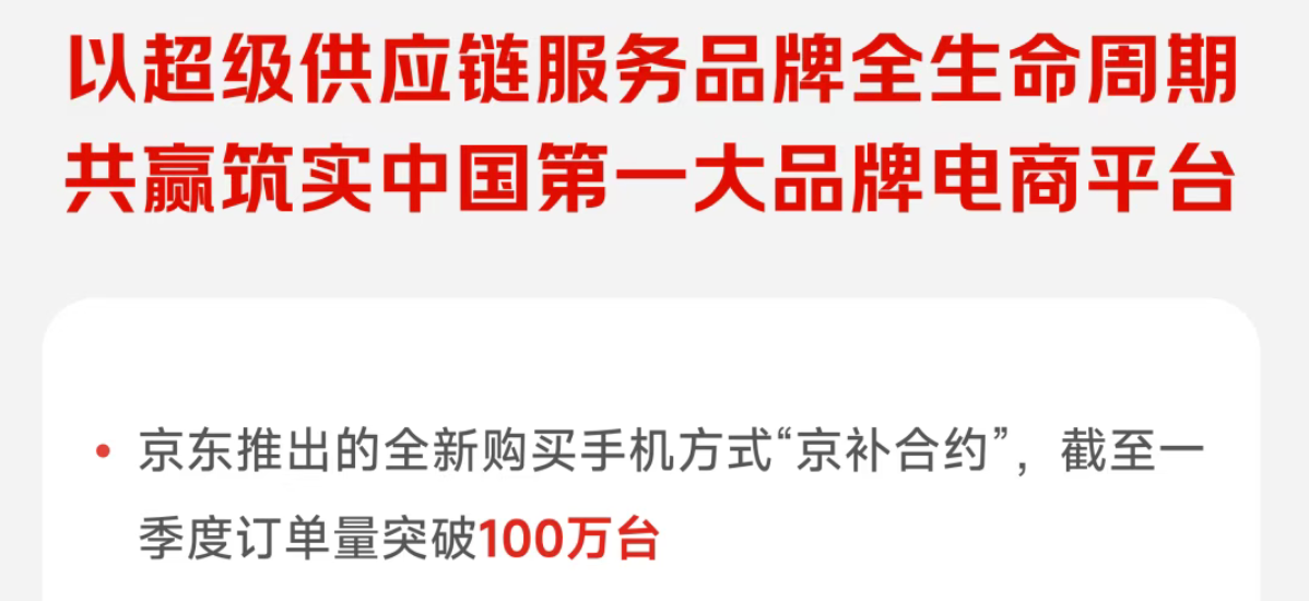 京东“京补合约”活动页面示意图
