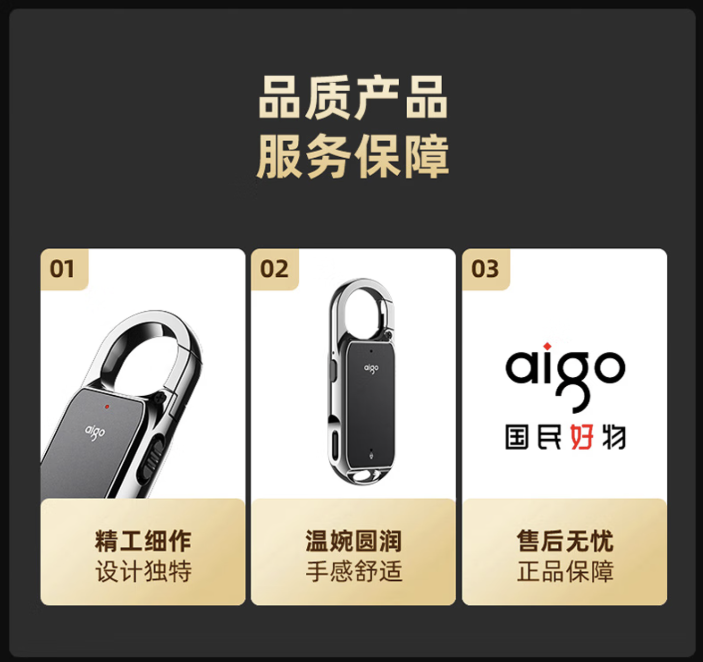 aigo R2203 录音笔细节展示