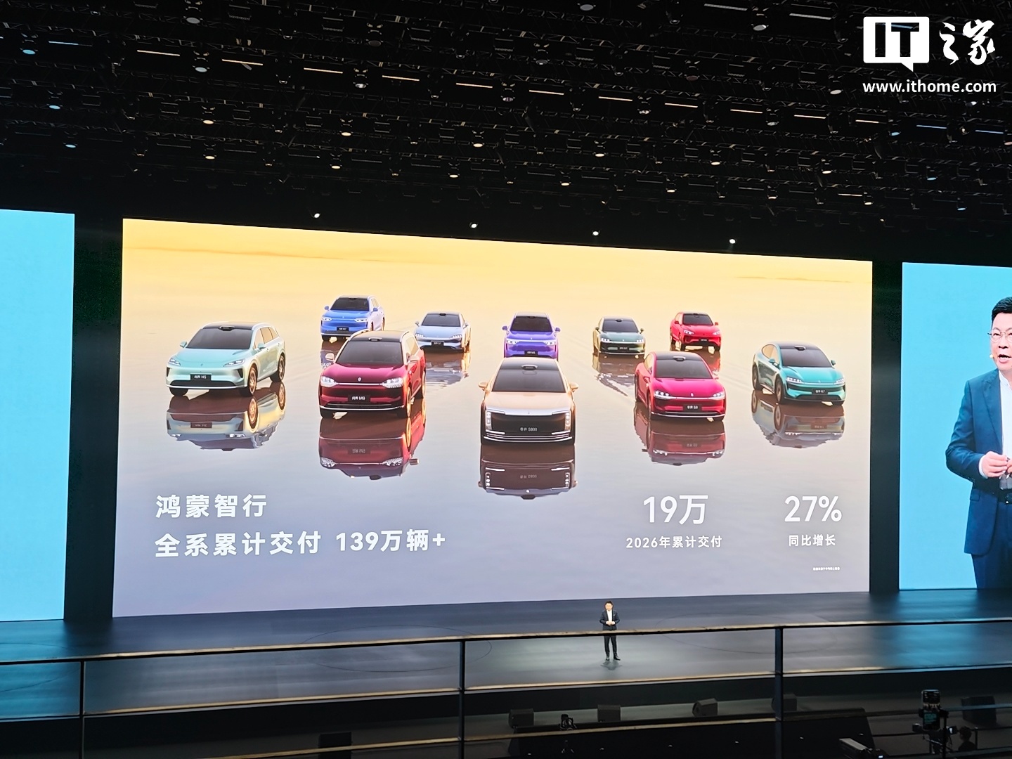 鸿蒙智行全系累计交付新车超 139 万辆:2026 年累计 19 万辆,同比增长 27%