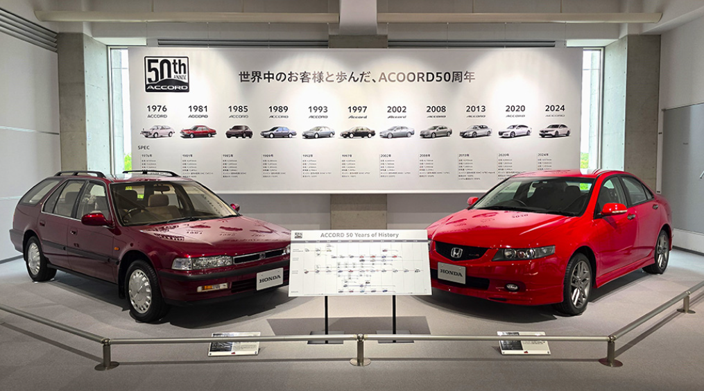 本田雅阁历史车型展示