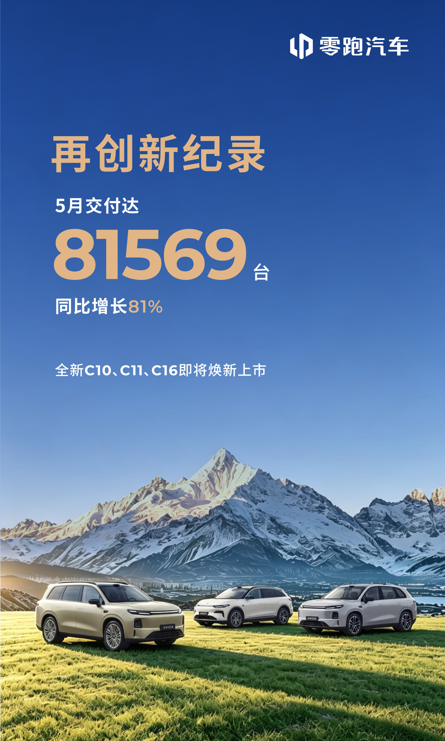 零跑汽车 5 月交付量