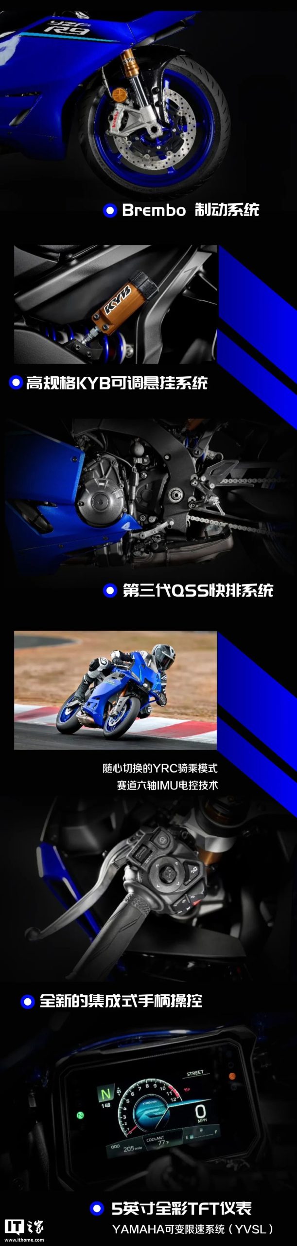 雅马哈 YZF-R9 摩托车发布:890cc 三缸发动机、可选 70 周年纪念涂装,13.98 万元起 图片