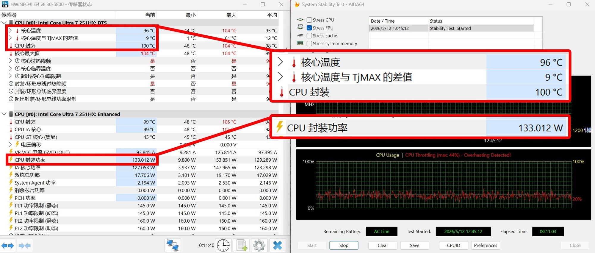 CPU烤机测试