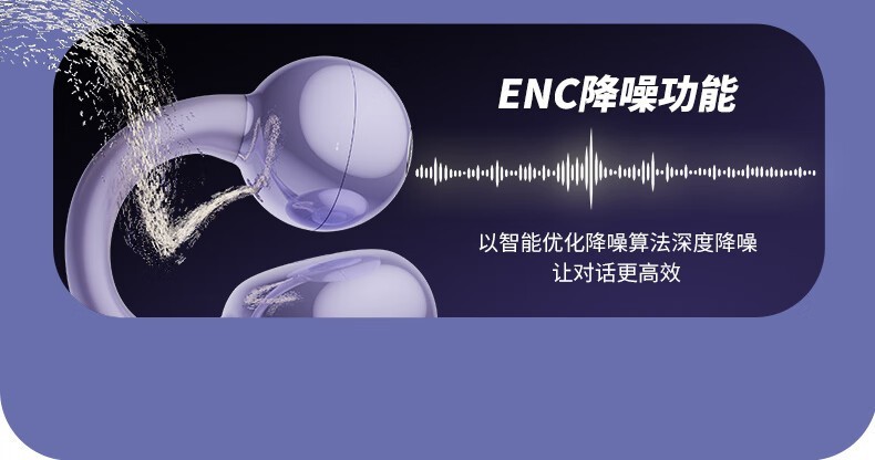 aigo CA05 耳夹式耳机通话降噪示意