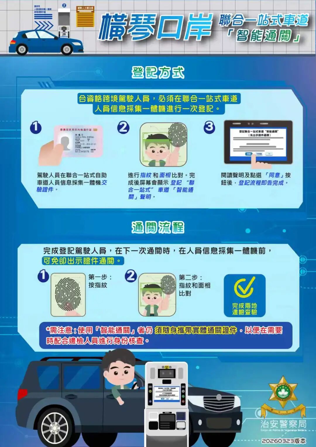 横琴口岸“刷脸”通关