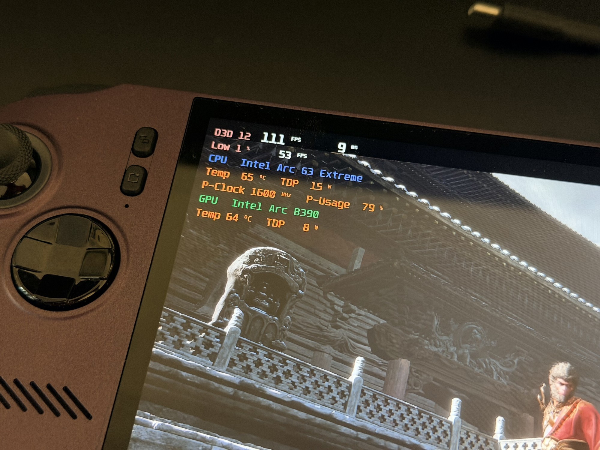 Endurance Gaming模式下《黑神话:悟空》的续航测试结果